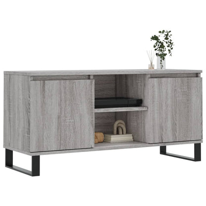 Tv Skříňka Šedá Sonoma 104 X 35 X 50 Cm Kompozitní Dřevo