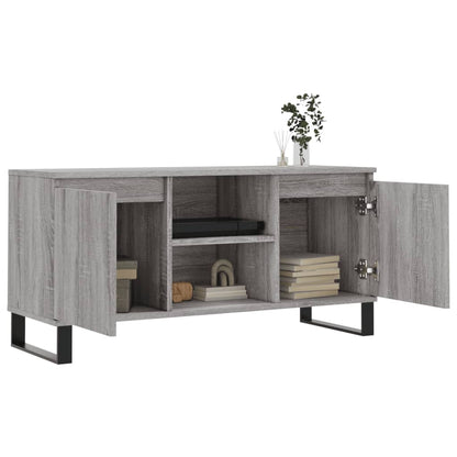 Tv Skříňka Šedá Sonoma 104 X 35 X 50 Cm Kompozitní Dřevo