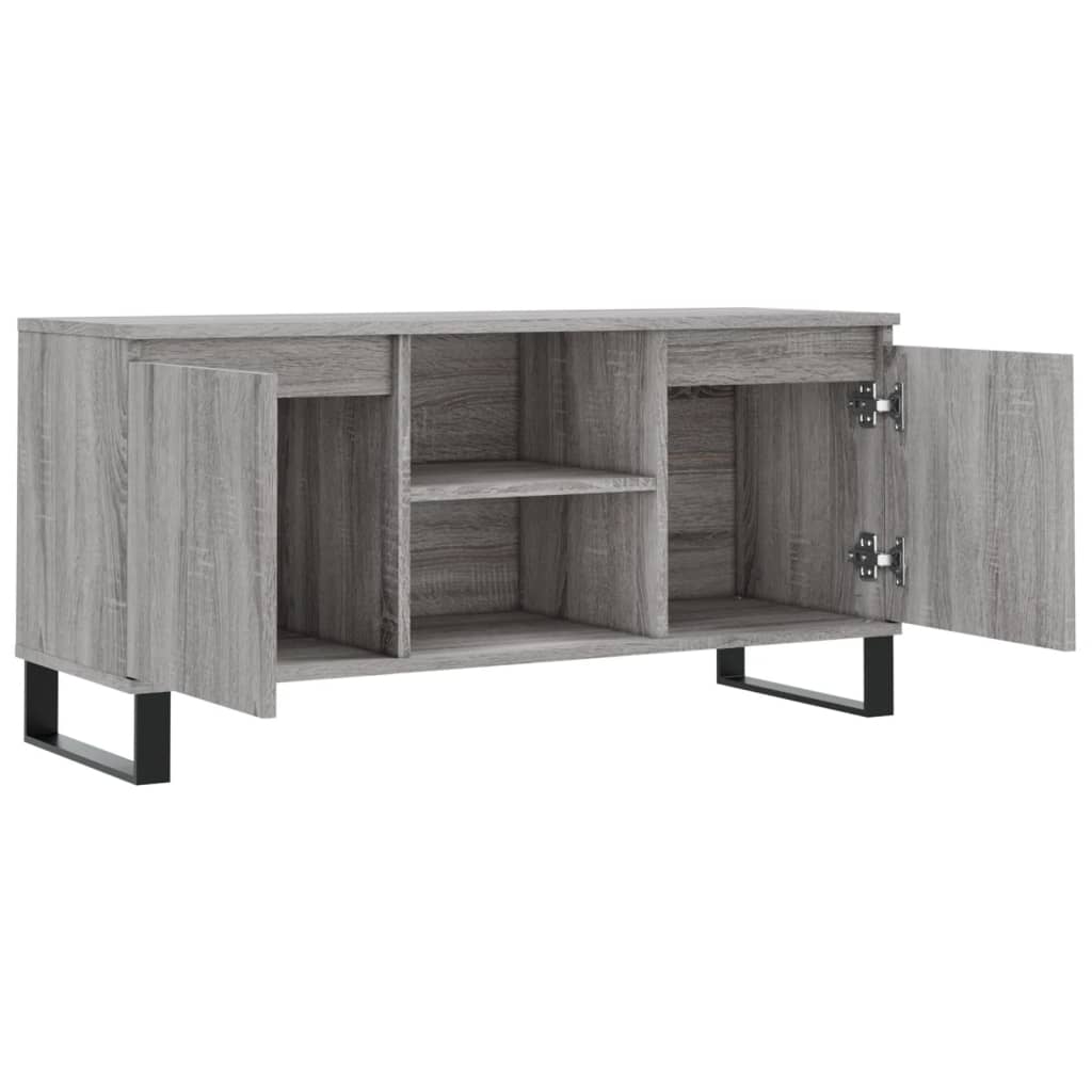 Tv Skříňka Šedá Sonoma 104 X 35 X 50 Cm Kompozitní Dřevo