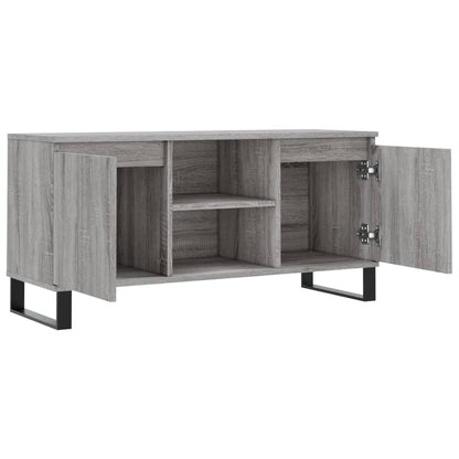 Tv Skříňka Šedá Sonoma 104 X 35 X 50 Cm Kompozitní Dřevo