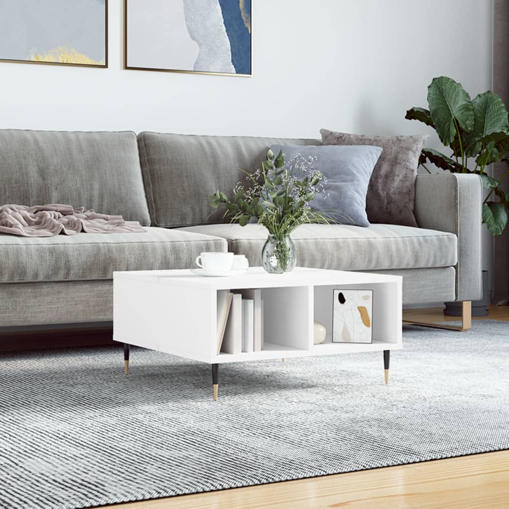Konferenční Stolek Betonově Šedý 60X60X30 Cm Kompozitní Dřevo