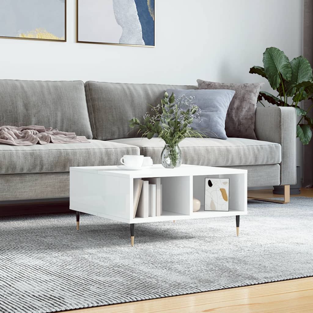 Konferenční Stolek Betonově Šedý 60X60X30 Cm Kompozitní Dřevo