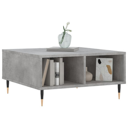 Konferenční Stolek Betonově Šedý 60X60X30 Cm Kompozitní Dřevo