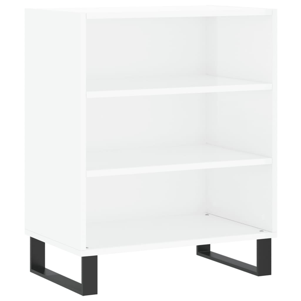 Příborník Bílý S Vysokým Leskem 57X35X70 Cm Kompozitní Dřevo