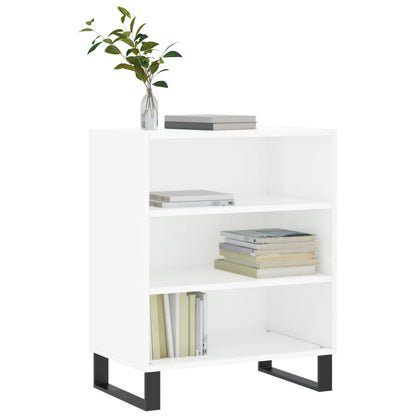 Příborník Bílý S Vysokým Leskem 57X35X70 Cm Kompozitní Dřevo