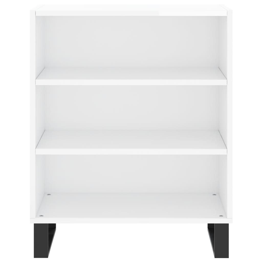 Příborník Bílý S Vysokým Leskem 57X35X70 Cm Kompozitní Dřevo