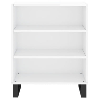 Příborník Bílý S Vysokým Leskem 57X35X70 Cm Kompozitní Dřevo