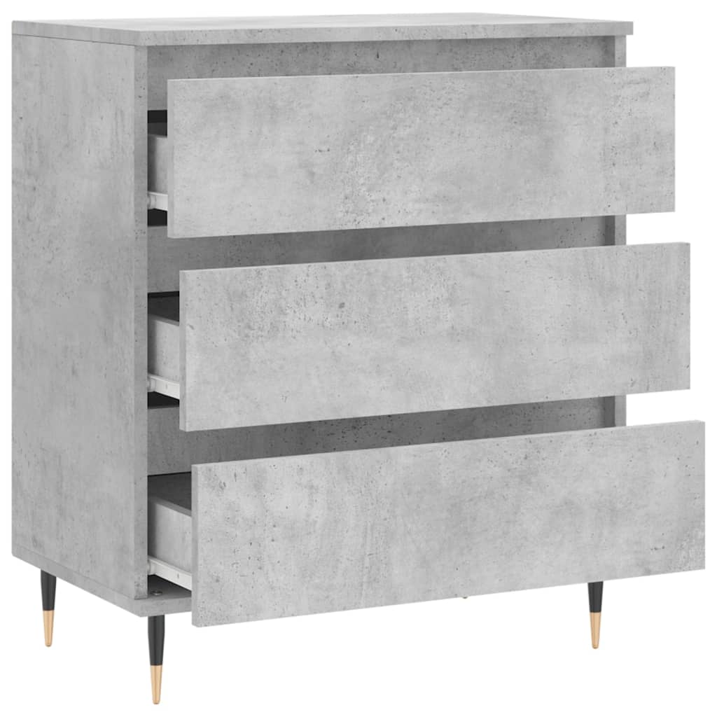 Příborník Betonově Šedý 60 X 35 X 70 Cm Kompozitní Dřevo