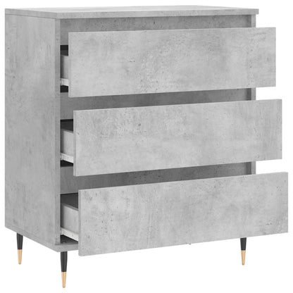 Příborník Betonově Šedý 60 X 35 X 70 Cm Kompozitní Dřevo