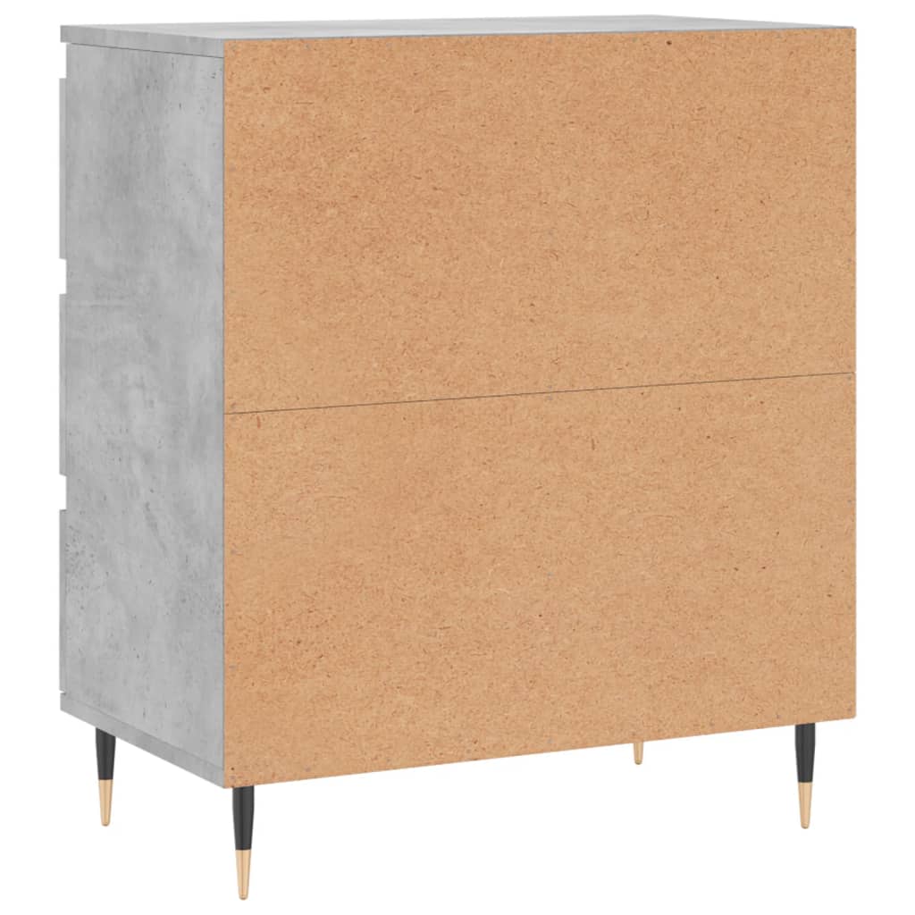 Příborník Betonově Šedý 60 X 35 X 70 Cm Kompozitní Dřevo