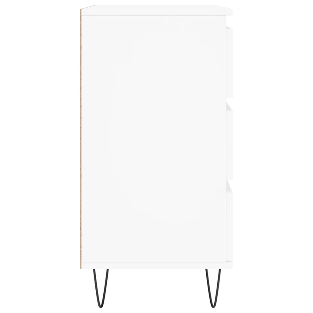 Příborník Bílý 60 X 35 X 70 Cm Kompozitní Dřevo