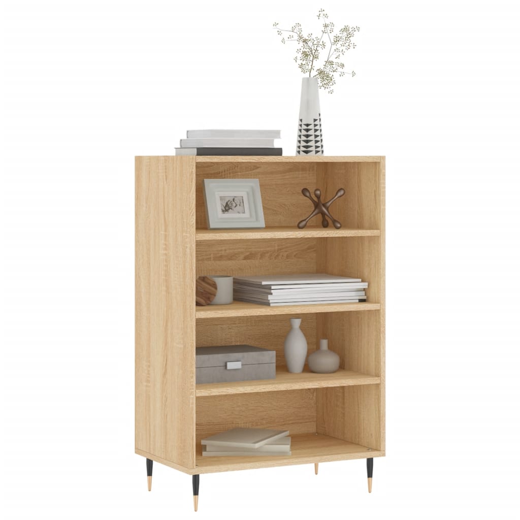 Skříň Highboard 57 X 35 X 90 Cm Kompozitní Dřevo