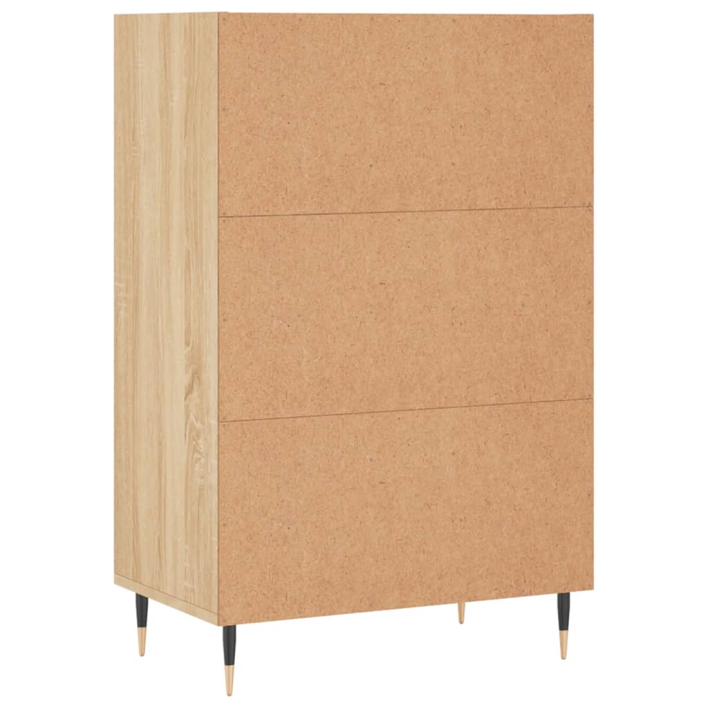 Skříň Highboard 57 X 35 X 90 Cm Kompozitní Dřevo