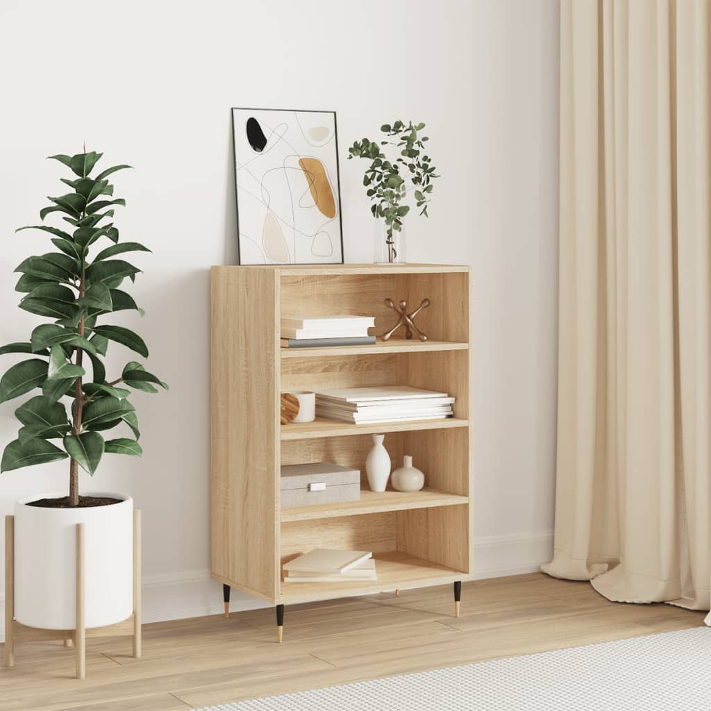 Skříň Highboard 57 X 35 X 90 Cm Kompozitní Dřevo