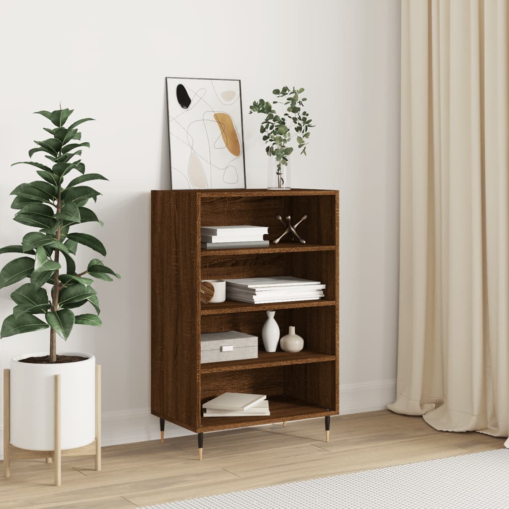 Skříň Highboard 57 X 35 X 90 Cm Kompozitní Dřevo