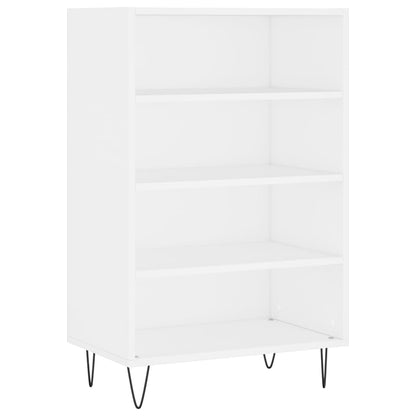 Skříň Highboard Bílá 57 X 35 X 90 Cm Kompozitní Dřevo
