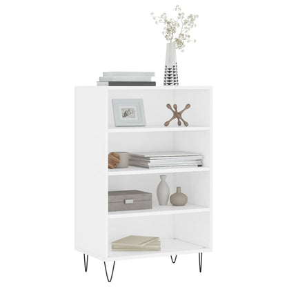 Skříň Highboard Bílá 57 X 35 X 90 Cm Kompozitní Dřevo