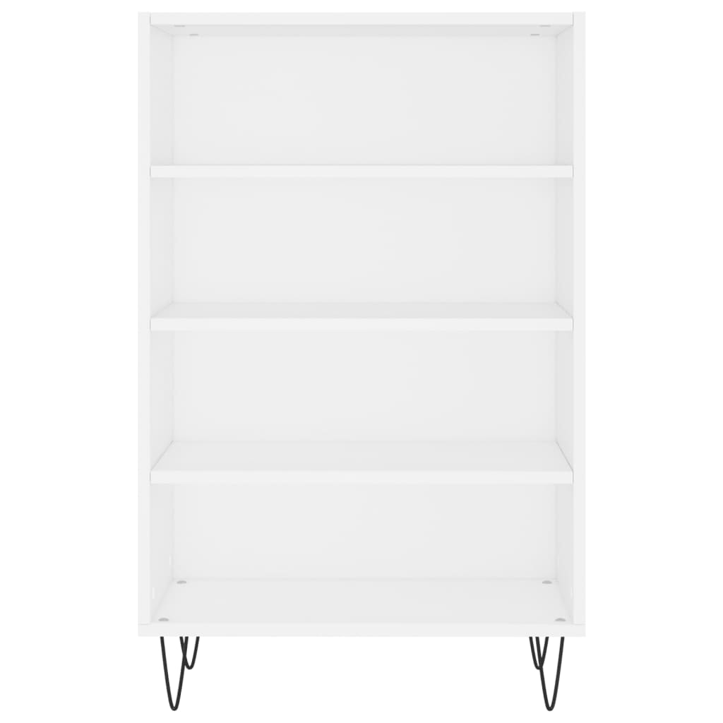 Skříň Highboard Bílá 57 X 35 X 90 Cm Kompozitní Dřevo