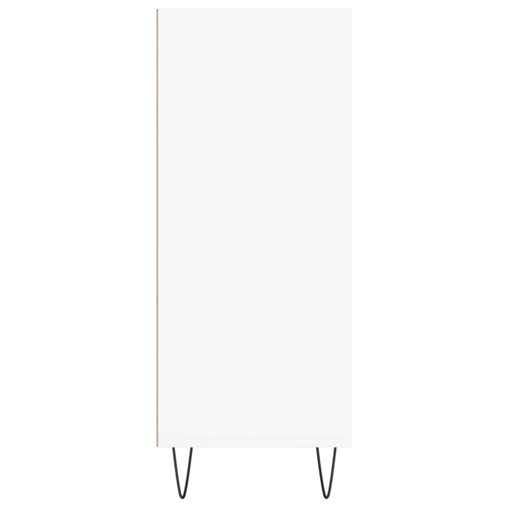 Skříň Highboard Bílá 57 X 35 X 90 Cm Kompozitní Dřevo