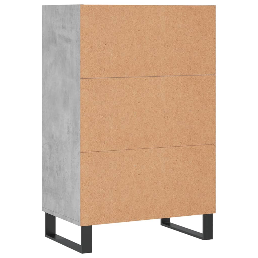 Skříň Highboard Betonově Šedá 57 X 35 X 90 Cm Kompozitní Dřevo