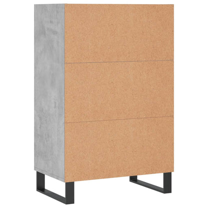 Skříň Highboard Betonově Šedá 57 X 35 X 90 Cm Kompozitní Dřevo