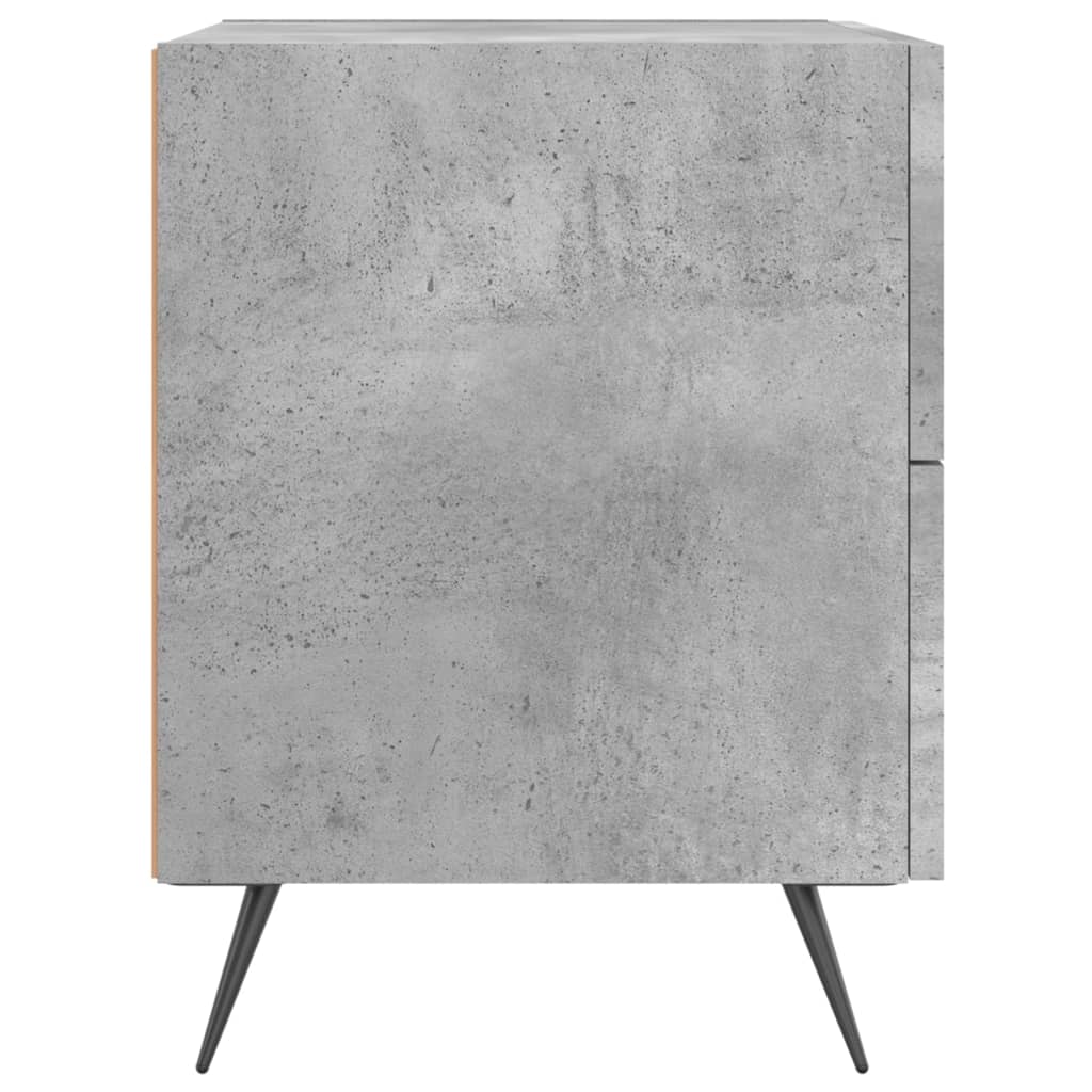 Noční Stolek Betonově Šedý 40 X 35 X 47,5 Cm Kompozitní Dřevo