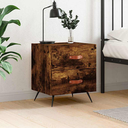 Noční Stolek Betonově Šedý 40 X 35 X 47,5 Cm Kompozitní Dřevo