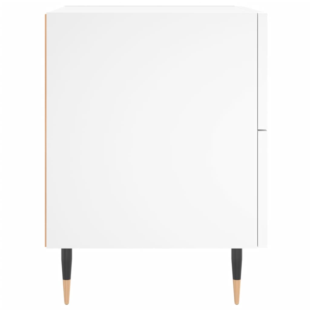 Noční Stolky 2 Ks Bílé 40 X 35 X 47,5 Cm Kompozitní Dřevo