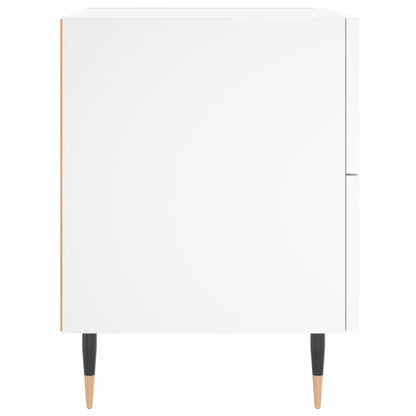 Noční Stolky 2 Ks Bílé 40 X 35 X 47,5 Cm Kompozitní Dřevo