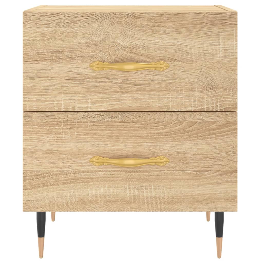 Noční Stolky 2 Ks Dub Sonoma 40 X 35 X 47,5 Cm Kompozitní Dřevo