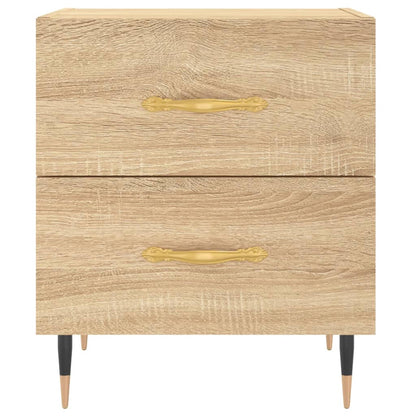 Noční Stolky 2 Ks Dub Sonoma 40 X 35 X 47,5 Cm Kompozitní Dřevo