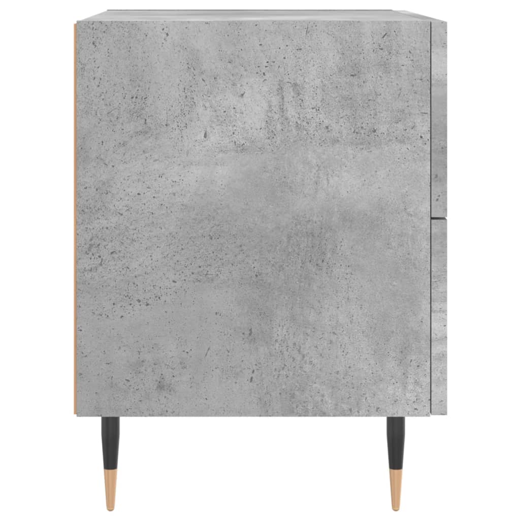 Noční Stolky 2 Ks Betonově Šedé 40X35X47,5 Cm Kompozitní Dřevo