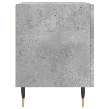 Noční Stolky 2 Ks Betonově Šedé 40X35X47,5 Cm Kompozitní Dřevo