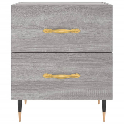 Noční Stolky 2 Ks Šedé Sonoma 40X35X47,5 Cm Kompozitní Dřevo