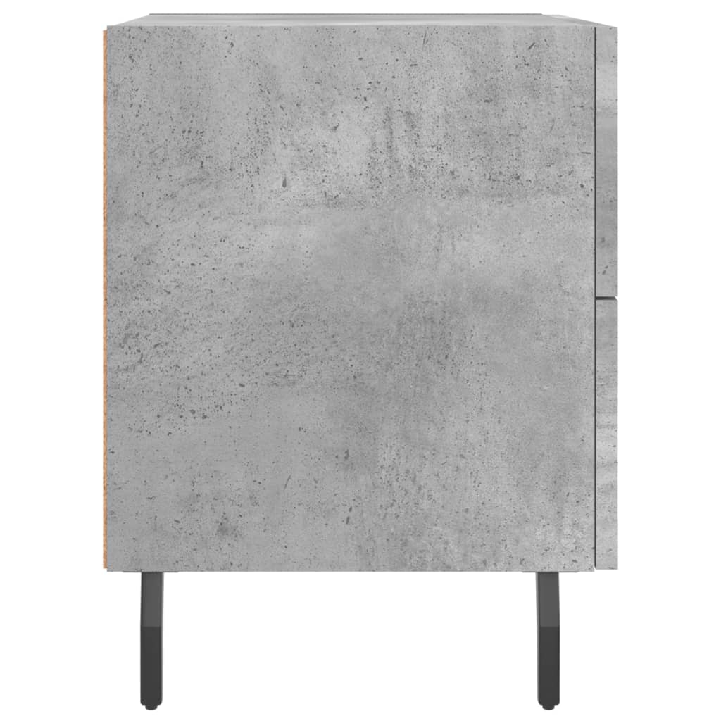 Noční Stolek Betonově Šedý 40 X 35 X 47,5 Cm Kompozitní Dřevo