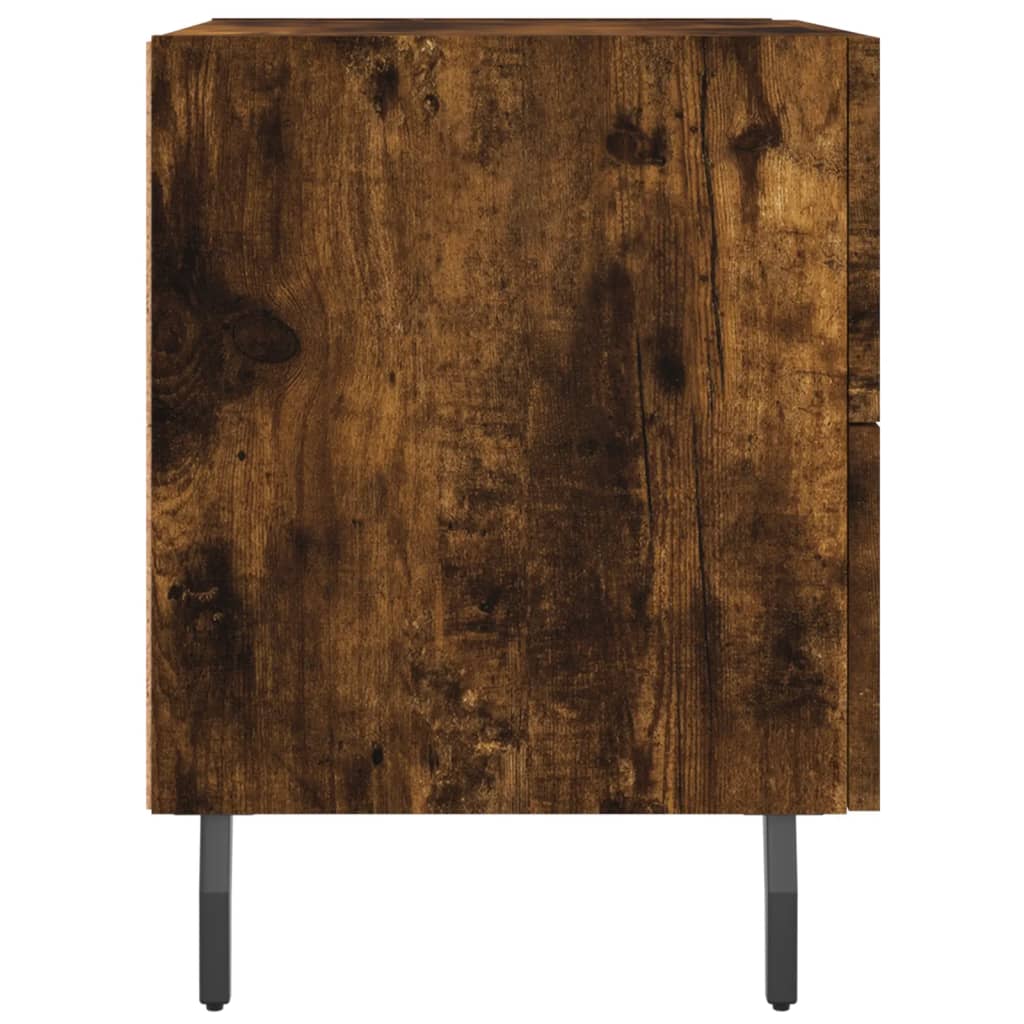 Noční Stolek Kouřový Dub 40 X 35 X 47,5 Cm Kompozitní Dřevo