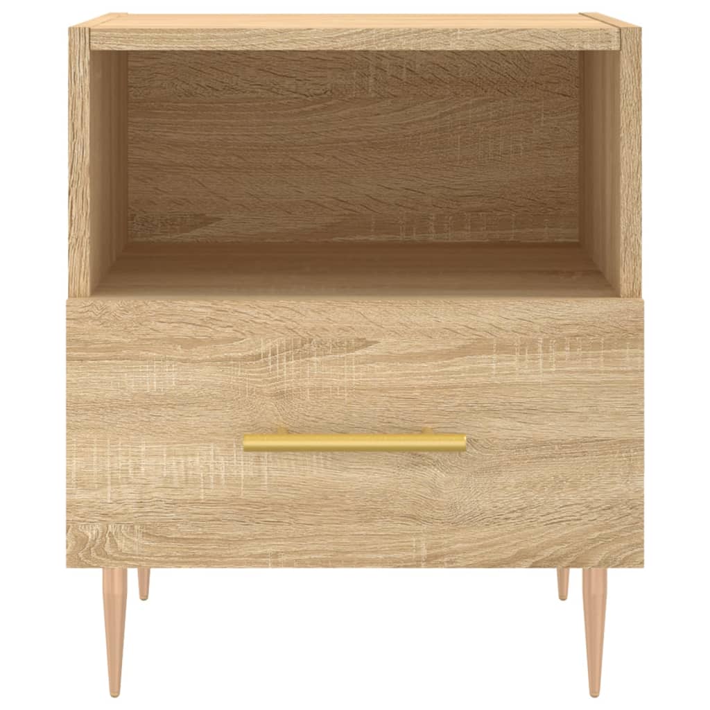 Noční Stolky 2 Ks Dub Sonoma 40 X 35 X 47,5 Cm Kompozitní Dřevo