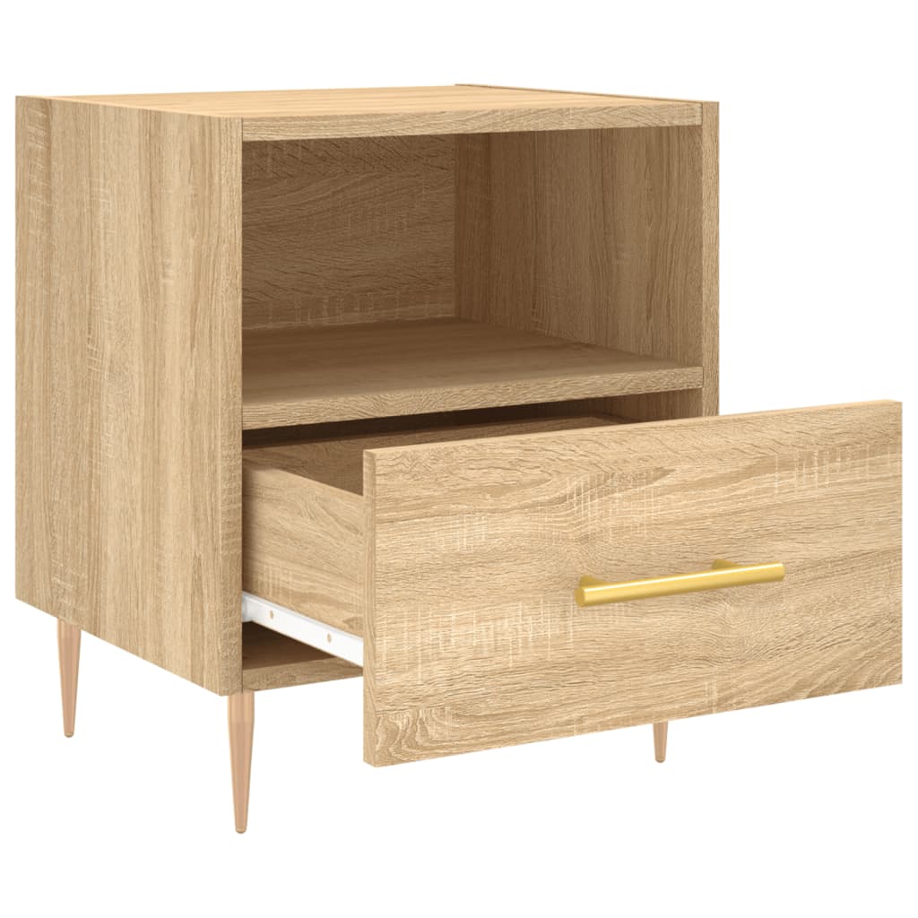 Noční Stolky 2 Ks Dub Sonoma 40 X 35 X 47,5 Cm Kompozitní Dřevo
