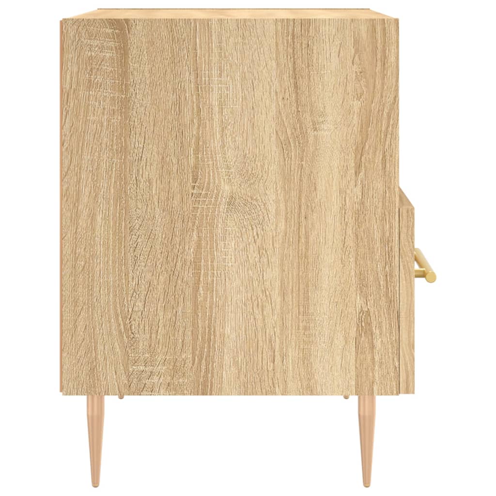 Noční Stolky 2 Ks Dub Sonoma 40 X 35 X 47,5 Cm Kompozitní Dřevo