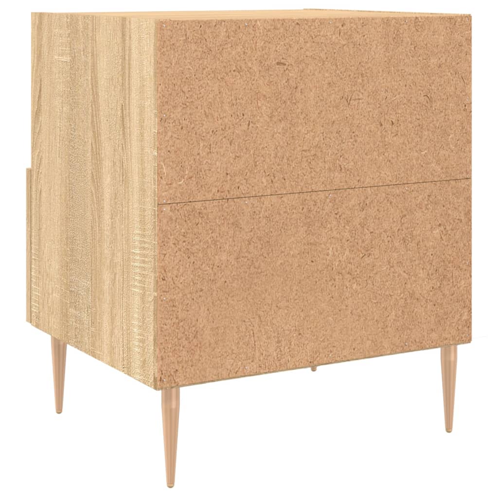 Noční Stolky 2 Ks Dub Sonoma 40 X 35 X 47,5 Cm Kompozitní Dřevo