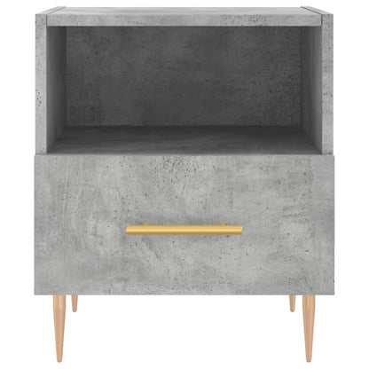 Noční Stolky 2 Ks Betonově Šedé 40X35X47,5 Cm Kompozitní Dřevo