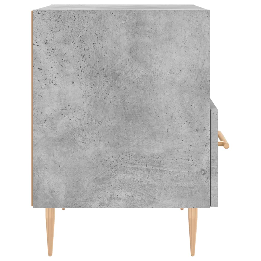 Noční Stolky 2 Ks Betonově Šedé 40X35X47,5 Cm Kompozitní Dřevo