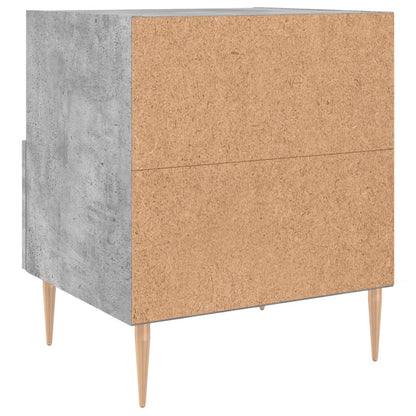 Noční Stolky 2 Ks Betonově Šedé 40X35X47,5 Cm Kompozitní Dřevo
