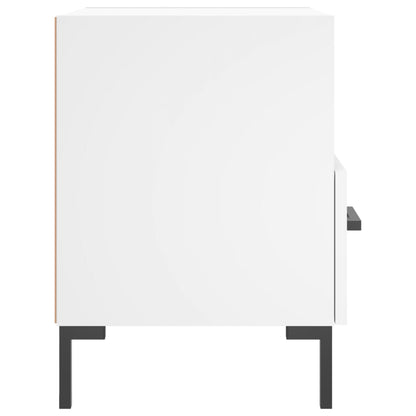 Noční Stolky 2 Ks Bílé 40 X 35 X 47,5 Cm Kompozitní Dřevo