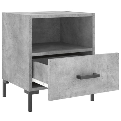 Noční Stolky 2 Ks Betonově Šedé 40X35X47,5 Cm Kompozitní Dřevo
