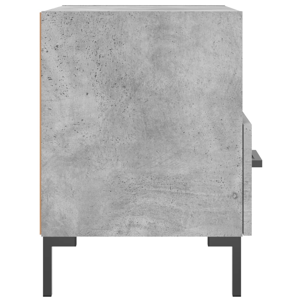 Noční Stolky 2 Ks Betonově Šedé 40X35X47,5 Cm Kompozitní Dřevo
