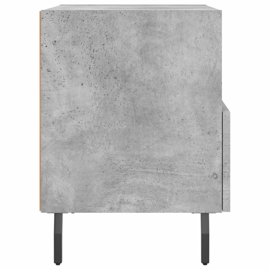 Noční Stolky 2 Ks Betonově Šedé 40X35X47,5 Cm Kompozitní Dřevo