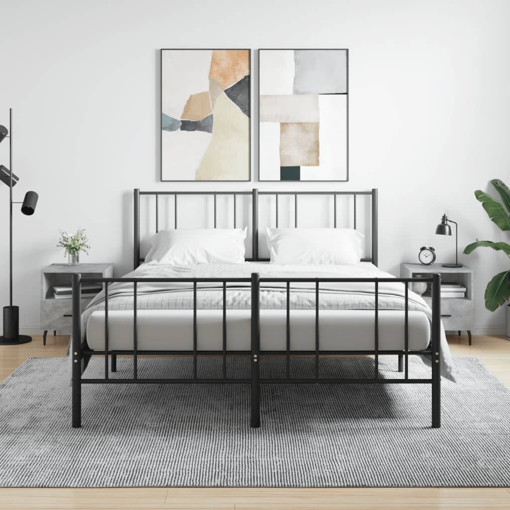 Noční Stolky 2 Ks Betonově Šedé 40X35X47,5 Cm Kompozitní Dřevo