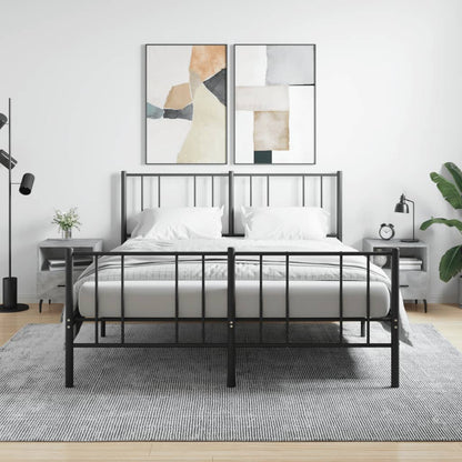 Noční Stolky 2 Ks Betonově Šedé 40X35X47,5 Cm Kompozitní Dřevo