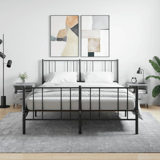Noční Stolky 2 Ks Betonově Šedé 40X35X47,5 Cm Kompozitní Dřevo